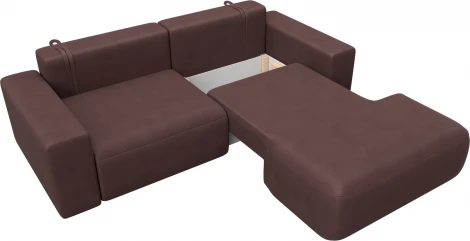 Диван угловой Лига-036 НПБ Классик правый угол Лига Диванов (Замша) арт.127739