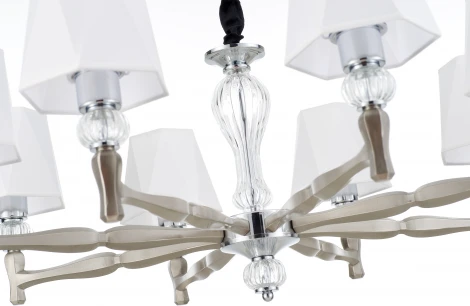 Подвесная люстра Escada 672/8S Nickel (220V, на цепи)