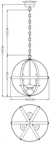 Подвесная люстра Arte Lamp Babbu A1087SP-3BR