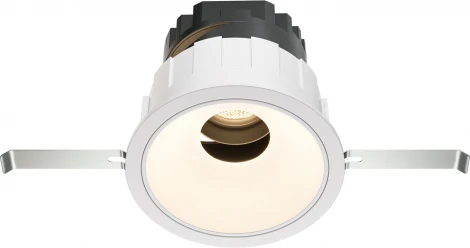 Встраиваемый светильник под гипсокартон Wise 3000K 10W Maytoni DL057-10W3K-W (LED, 220V, круглые)