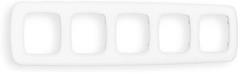 Рамка Ambrella Volt OMEGA Ecta (Белый матовый) 5-ая OF140125