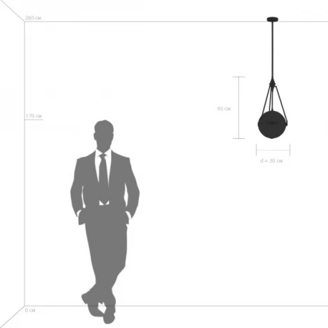 Потолочная люстра на штанге Lightstar Modena 816037 (220V, шар)