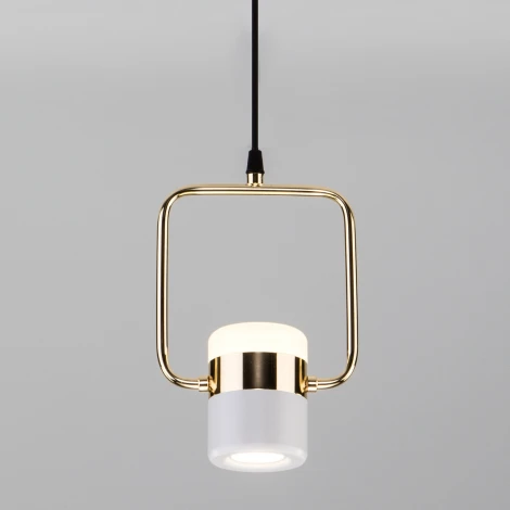 Подвесной светильник Elektrostandard Oskar 50165/1 LED золото/белый