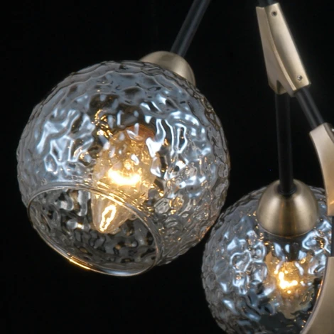 Потолочная люстра на штанге ILLUMICO IL0263-5PSQ-79 BK AB (220V)