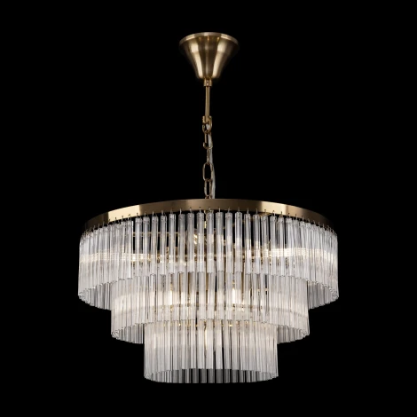 Подвесная люстра каскадная Maytoni Colonne MOD093PL-09BS (220V, на цепи)