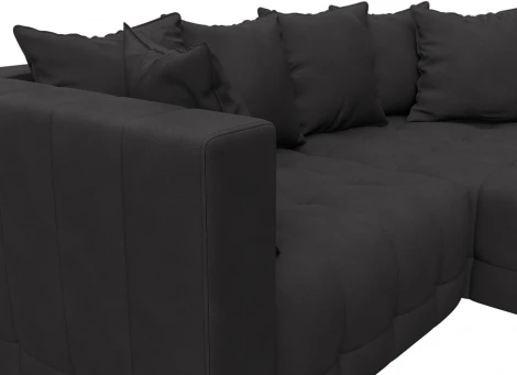 Диван угловой Лига-052 НПБ угол универсальный Лига Диванов (Замша) арт.128815