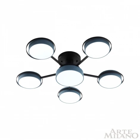 Потолочная люстра на штанге Arte Milano Ferrara 250406/5+1 Gr (LED, 220V, круглые)