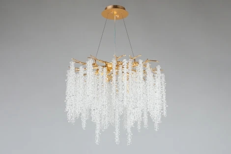 Подвесная люстра Aployt Paulina APL.848.03.10 (220V, хрусталь, на тросе, ветки)