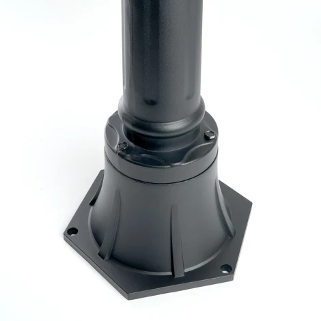 Уличный наземный светильник Feron Бордо 48391 PL726 60W E27 черный (220V, IP44)