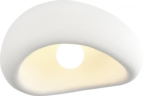 Светильник потолочный ST Luce Wabi Sabi SL1522.512.01 белый/белый E27 1*60W (220V, круглые)