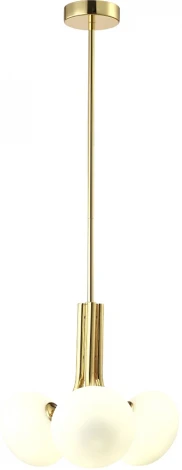 Потолочная люстра на штанге Crystal Lux Alicia SP3 GOLD/WHITE