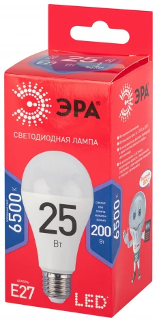 Лампочка светодиодная E27 25W ЭРА LED A65-25W-865-E27 R