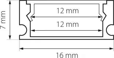 Профиль накладной с прямоугольным рассеивателем Lightstar Profiled 419121