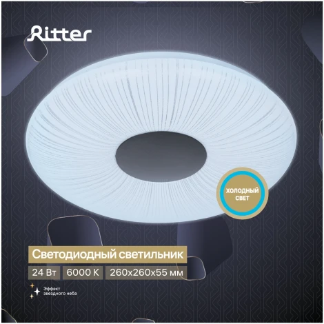 Светильник потолочный светодиодный Ritter Unica 52219 5