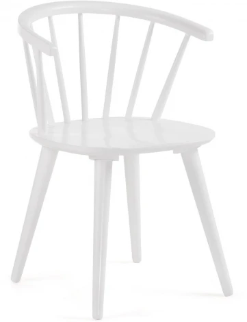 Обеденный стул La Forma (ex Julia Grup) Trise (Белый/ Каучук,Дерево,ДСП)