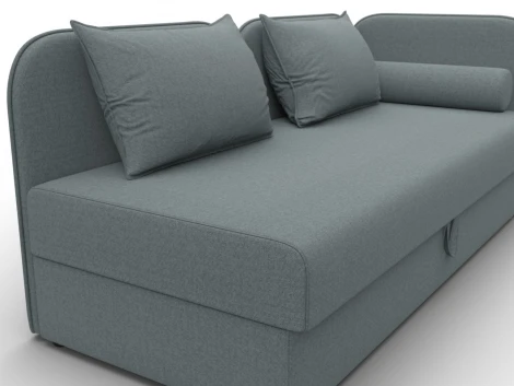 Тахта Лига-094 НПБ (ДСП,ЛДСП,Фанера/Пластик/Рогожка/Серый) Лига Диванов 132527