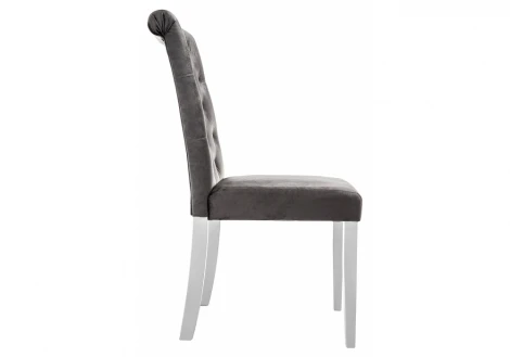 Обеденный стул Woodville Amelia white / fabric grey 11141
