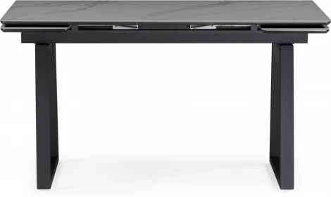 Керамический стол Notta Джек 140(200)х80 серый мрамор larka grey / черный арт.612901