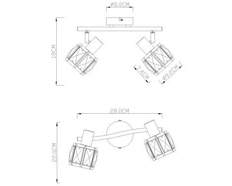 Спот на штанге Globo Kris 54356-2 (220V)