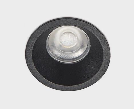 Встраиваемый светильник под гипсокартон Italline DL 3027 black (LED, 220V, круглые)