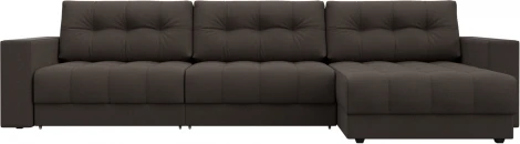 Диван угловой с декором Лига-049 НПБ Лонг Лига Диванов (Рогожка) арт.128290