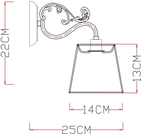 Бра Arte Lamp Merletto A5709AP-1WG