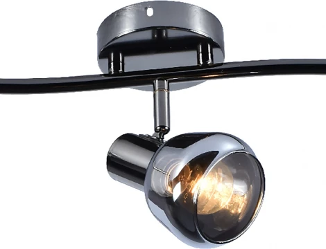 Настенно-потолочный спот Escada Canto 677/3P 3x40Вт E14, металл/стекло, темный хром