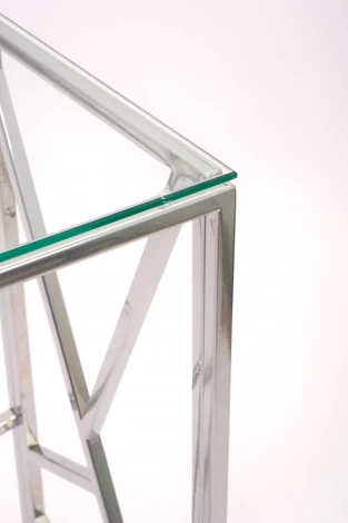 Консольный стол AllConsoles 1053-CS clear серебряный