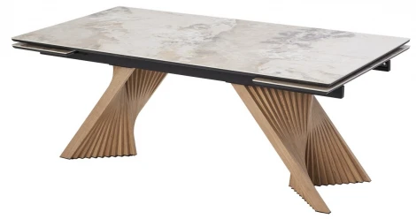 Стол МАНХЭТТЕН 200 цвет ПАНДОРА (PANDORA), керамика / Дуб Галифакс M-City 64722