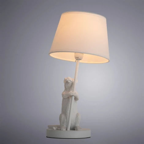 Интерьерная настольная лампа Arte Lamp Gustav A4420LT-1WH (220V, животные)