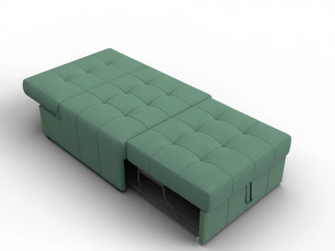 Кресло-кровать Лига-107 (80) (ЛДСП,Брус,Фанера,Рогожка/Зеленый) Лига Диванов 134894