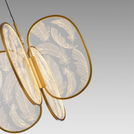 Подвесной светильник Odeon Light Piuma 6664/53L античн бронза/металл/акрил IP20 LED 54W 3000Лм 3000K (220V, на проводе)