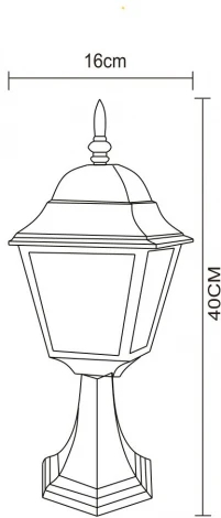 Наземный фонарь Arte Lamp Bremen A1014FN-1WH