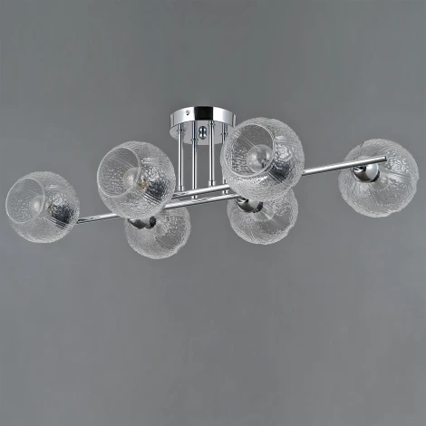 Потолочная люстра на штанге ILLUMICO IL0701-6CSQ-24 CR ARIES (220V)