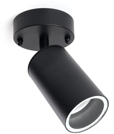 Архитектурная подсветка Feron Бостон 48322 DH1704, на стену, GU10 черный (220V, круглые, IP54)