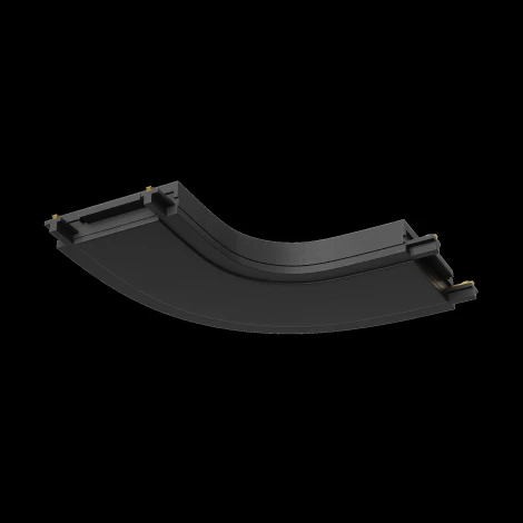 Конектор питания полукруглый Radity черный (магнитный) Maytoni Technical TRA084CR-11B