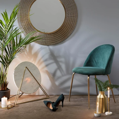 Настенное зеркало La Forma (ex Julia Grup) Place (Золотой/ Стекло,Латунь,Сталь,Металл)