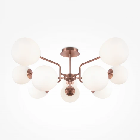 Потолочная люстра на штанге Maytoni Erich MOD221PL-10G (220V, шарики)