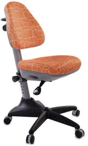 Кресло детское Бюрократ KD-2 оранжевый жираф крестовина пластик