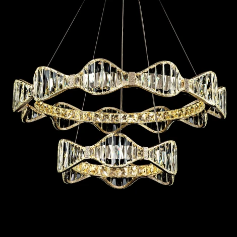 Подвесная люстра светодиодная хрустальная Modelux MODELUX ML.785.800.500 CP