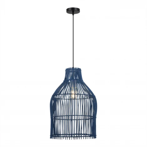 Подвесной светильник ST Luce Cesta SL1512.523.01 Черный/Синий E27 1*40W SL1513.403.01 (220V, на проводе, круглые)