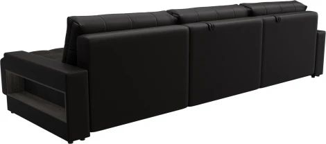 Диван угловой с полками Лига-053 НПБ Лонг Лига Диванов (Экокожа) арт.128965