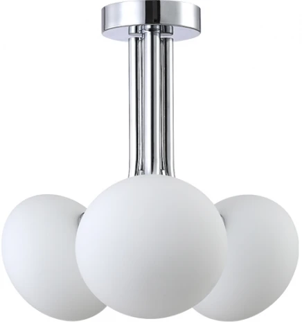 Потолочная люстра на штанге Crystal Lux Alicia SP3 CHROME/WHITE