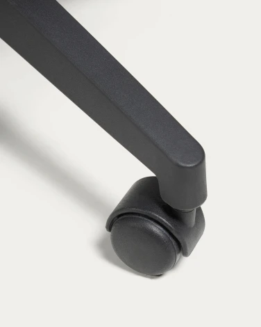 Обеденный стул La Forma (ex Julia Grup) Nasia (Черный/ Пенополиуретан,Пластик,Пена,Полипропилен,Сталь,Фанера)