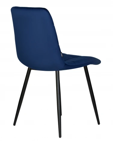 Стул обеденный CHILLY (Темно-синий Holland 60, основание черное)
