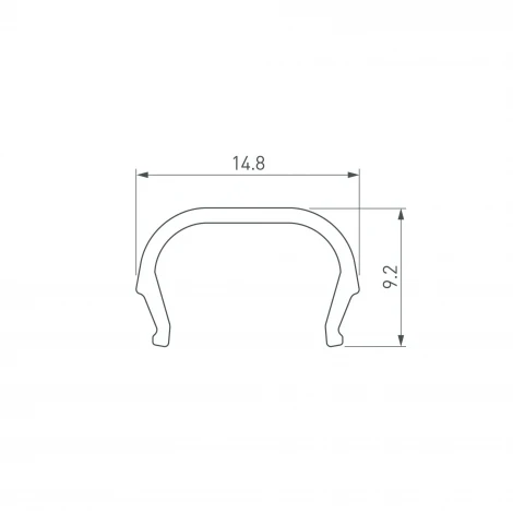 Экран LINE-D-1515-2000 OPAL (Arlight, Пластик) 061085