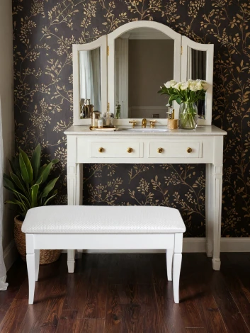 Банкетка Вивальди М с ящиком белый, ткань экокожа белый Mebelik 009389