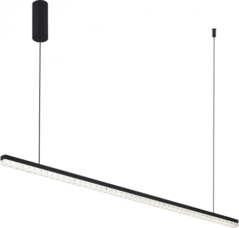 Подвесной линейный светильник ST Luce SL1018 SL1018.423.01 черный/прозрачный LED 1*32W 4000K (220V, на тросе)