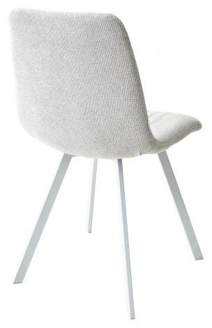 Обеденный стул M-City ELVIS WZ2042-19 галечный серый/ белый каркас