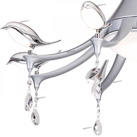 Подвесная люстра IDLamp Uccelli 385/8-LEDSilver